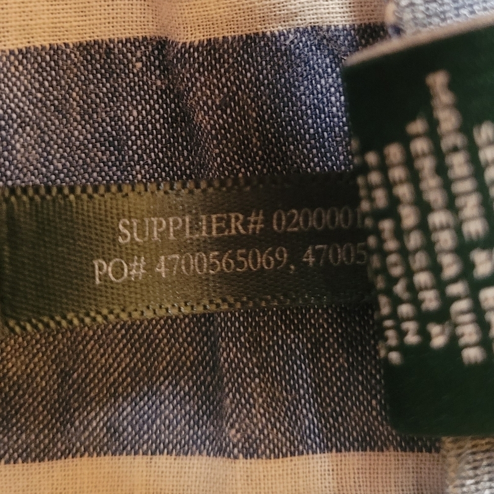 Sold! Lauren Ralph Lauren Linen Blend Striped Tiered Midi Skirt sz 6 - Picture 8 of 9